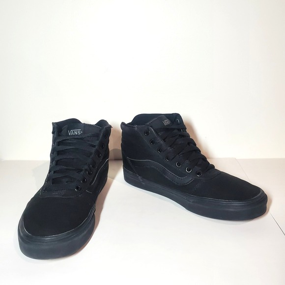 VANS Sk8 Hi Black On Black Women's Size US 8 Skate Fashion Modern - Picture 1 of 11